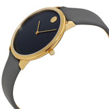 Movado 70th Anniversary Special Edition Grey Dial Grey Leather Strap Watch For Women - 0607140 Buy Now By Movado