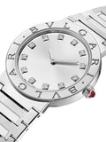 Bvlgari Bvlgari Bvlgari Lady Diamonds Silver Dial Silver Steel Strap Watch for Women - BVLGARI103696 Buy Now By Bvlgari