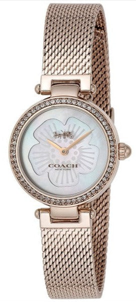 Coach Park Mother of Pearl Dial Rose Gold Mesh Bracelet Watch for Women - 14503511 Buy Now By Coach