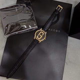Marc Jacobs Corie Black Dial Black Leather Strap Watch for Women - MJ1580 Buy Now By Marc Jacobs