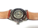 Fossil Flynn Automatic Black Dial Brown Leather Strap Watch for Men - BQ2270 Buy Now By Fossil