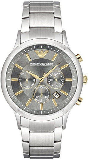 Emporio Armani Quartz Grey Dial Silver Steel Strap Watch For Men - AR11047 Buy Now By Emporio Armani