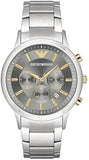 Emporio Armani Quartz Grey Dial Silver Steel Strap Watch For Men - AR11047 Buy Now By Emporio Armani