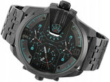 Diesel Uber Chief Black Dial Grey Stainless Steel Strap Watch For Men - DZ7372 Buy Now By Diesel