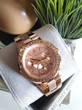 Michael Kors Dylan Rose Gold Rose Gold Steel Strap Watch for Women - MK5586 Buy Now By Michael Kors
