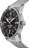 Breitling Superocean Heritage B20 Automatic 46 Black Dial Silver Mesh Bracelet Watch for Men - AB2020121B1A1 Buy Now By Breitling