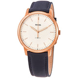 Fossil The Minimalist Slim White Dial Blue Leather Strap Watch for Men - FS5371 Buy Now By Fossil