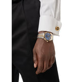 Versace Hellenyium Quartz Blue Dial Two Tone Steel Strap Watch for Men - VEVK00520 Buy Now By Versace