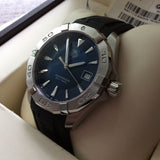 Tag Heuer Aquaracer Caliber 5 Blue Dial Black Rubber Strap Watch for Men - WAY2112.FT8021 Buy Now By Tag Heuer