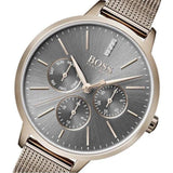 Hugo Boss Symphony Grey Dial Gold Mesh Bracelet Watch for Women - 1502424 Buy Now By Hugo Boss