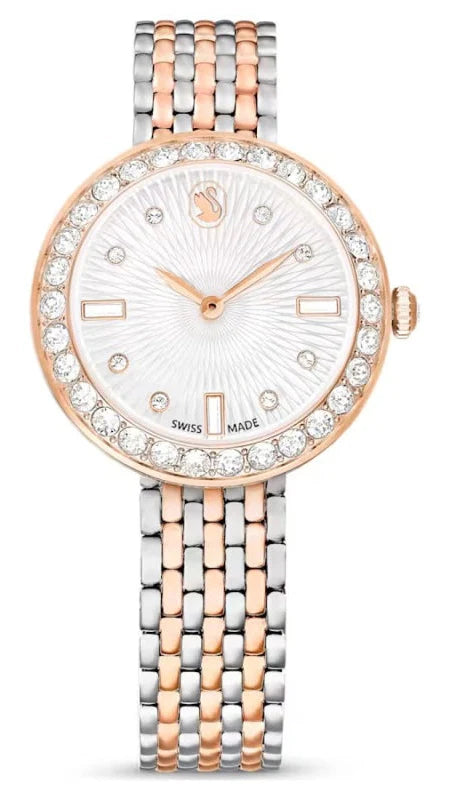 Swarovski Certa Crystals Silver Dial Two Tone Steel Strap Watch for Women - 5672971 Buy Now By Swarovski