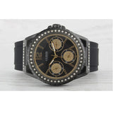 Guess Starlight Black Dial Black Rubber Strap Watch for Women - W0846L1 Buy Now By Guess