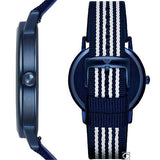 Emporio Armani Kappa Dress White Dial Two Tone NATO Strap Watch For Men - AR80005 Buy Now By Emporio Armani