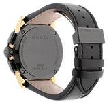 Gucci G Chrono Black Dial Black Leather Strap Watch For Men - YA101203 Buy Now By Gucci