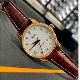 Mido Baroncelli III Automatic White Dial Brown Leather Strap Watch For Women - M7600.3.26.8 Buy Now By Mido