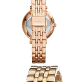 Fossil Jacqueline Rose Gold Dial Rose Gold Steel Strap Watch for Women - ES3632 Buy Now By Fossil