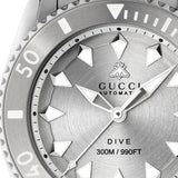 Gucci Dive Automatic Silver Dial Silver Steel Strap Watch for Men - YA136354 Buy Now By Gucci