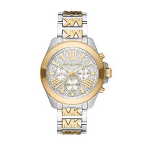 Michael Kors Wren Chronograph Crystals Silver Two Tone Steel Strap Watch for Women - MK6953 Buy Now By Michael Kors