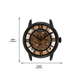 Fossil Townsman Automatic Skeleton Brown Dial Brown Leather Strap Watch for Men - ME3098 Buy Now By Fossil
