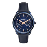 Fossil Tailor Blue Dial Blue Leather Strap Watch for Women - ES4092 Buy Now By Fossil