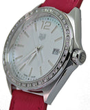 Tag Heuer Formula 1 Quartz Mother of Pearl Dial Red Leather Strap Watch for Women - WBJ131A.FC8253 Buy Now By Tag Heuer
