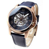Fossil Grant Automatic Skeleton Blue Dial Blue Leather Strap Watch for Men - ME3102 Buy Now By Fossil
