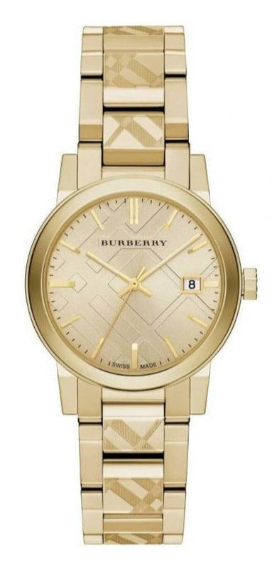 Burberry The City Gold Dial Gold Steel Strap Watch for Women - BU9234 Buy Now By Burberry