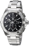 Tag Heuer Aquaracer Chronograph Black Dial Silver Steel Strap Watch for Men - CAY1110.BA0927 Buy Now By Tag Heuer