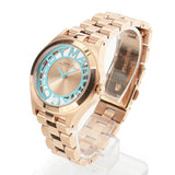 Marc Jacobs Henry Rose Gold Dial Rose Gold Steel Strap Watch for Women - MBM3296 Buy Now By Marc Jacobs