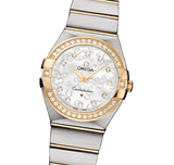 Omega Constellation Diamonds Mother of Pearl Dial Two Tone Steel Strap Watch for Women - 123.25.27.60.55.006 Buy Now By Omega