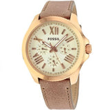 Fossil Cecile White Dial Beige Leather Strap Watch for Women - AM4532 Buy Now By Fossil