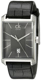 Calvin Klein Window Black Dial Black Leather Strap Watch for Men - K2M21107 Buy Now By Calvin Klein