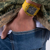 Guess Phoenix Multi Function Black Dial Yellow Rubber Strap Watch for Men - GW0203G6 Buy Now By Guess