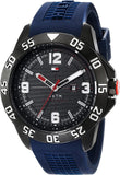 Tommy Hilfiger Cole Black Dial Blue Rubber Strap Watch for Men - 1790984 Buy Now By Tommy Hilfiger