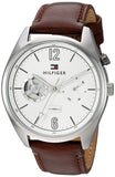 Tommy Hilfiger Deacon White Dial Brown Leather Strap Watch for Men - 1791550 Buy Now By Tommy Hilfiger
