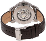 Fossil Grant Automatic Skeleton Black Dial Brown Leather Strap Watch for Men - ME3100 Buy Now By Fossil