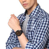 Fossil Bronson Chronograph Brown Dial Brown Leather Strap Watch for Men - FS5713 Buy Now By Fossil