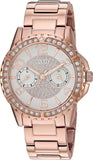 Guess Sassy Quartz White Dial Rose Gold Steel Strap Watch For Women - W0705L3 Buy Now By Guess