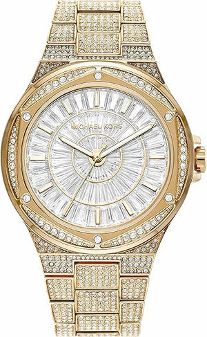 Michael Kors Lennox Three Hand Crystals White Dial Gold Steel Strap Watch For Women - MK6991 Buy Now By Michael Kors