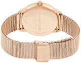 Calvin Klein Minimal Black Dial Rose Gold Mesh Bracelet Watch for Men - K3M21621 Buy Now By Calvin Klein