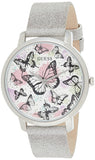 Guess Sparkle Butterfly White Dial Silver Leather Strap Watch For Women - GW0008L1 Buy Now By Guess