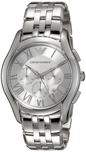 Emporio Armani Velente Chronograph Quartz Silver Dial Silver Steel Strap Watch For Men - AR1702 Buy Now By Emporio Armani