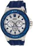 Guess Force White Dial Blue Rubber Strap Watch For Men - W0674G4 Buy Now By Guess