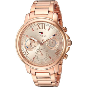 Tommy Hilfiger Claudia Rose Gold Dial Rose Gold Steel Strap Watch for Women - 1781743 Buy Now By Tommy Hilfiger