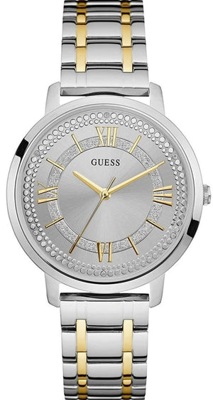 Guess Montauk Silver Dial Two Tone Steel Strap Watch for Women - W0933L5 Buy Now By Guess