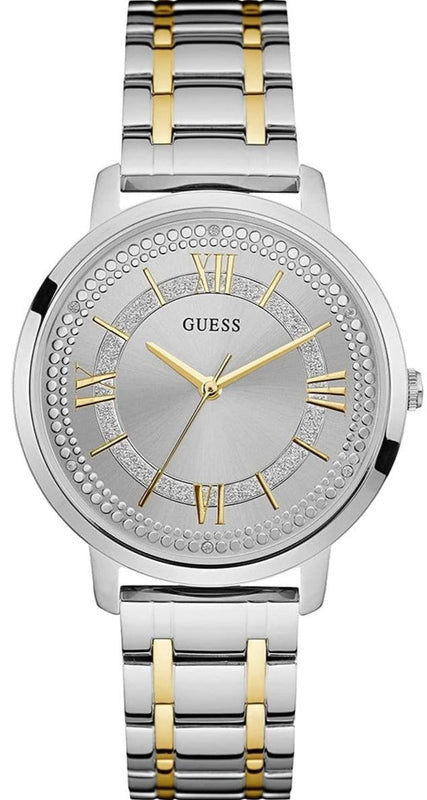 Guess Montauk Silver Dial Two Tone Steel Strap Watch for Women - W0933L5 Buy Now By Guess