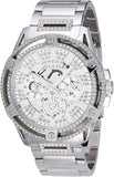 Guess King Quartz Silver Dial Silver Steel Strap Watch For Men - GW0497G1 Buy Now By Guess