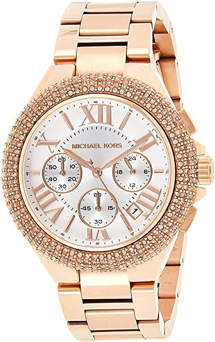Michael Kors Camille Chronograph White Dial Rose Gold Steel Strap Watch for Women - MK5636 Buy Now By Michael Kors