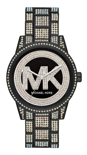 Michael Kors Ritz Crystals Black Dial Two Tone Steel Strap Watch for Women - MK6733 Buy Now By Michael Kors