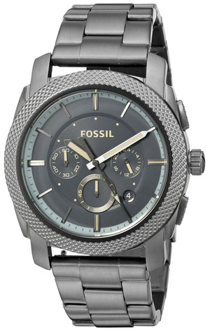 Fossil Machine Chronograph Grey Dial Grey Steel Strap Watch for Men - FS5172 Buy Now By Fossil